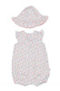 Marquise Girls Springtime Romper and  Sunhat