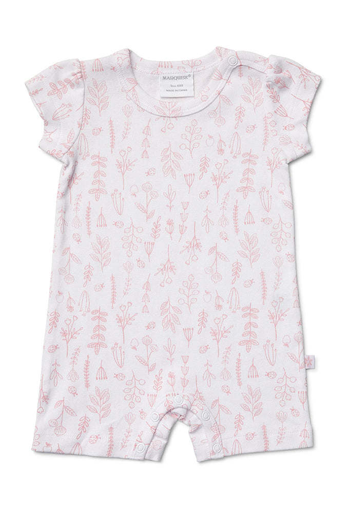 Marquise Girls Romper and Bodysuits Flowers (Size NB-0)