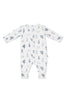 Marquise Footless Studsuit Teepee Print - White/Blue/Green