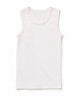 Marquise White Singlet with Pink Trim