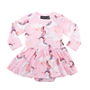 Rock Your Baby L/S Waisted Dress - Stargazer (Size 3M-24M)
