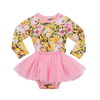 Rock Your Baby Sturt Pea L/S Circus Dress - Lemon