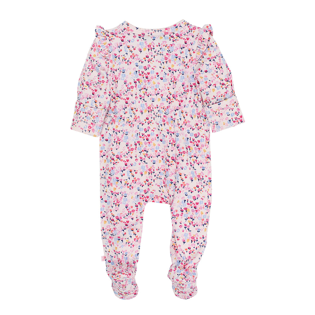 Bebe Mia Floral  L/S Romper  XS18-716