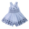 Bebe Betty Stripe Embroidery Playsuit- XS18-742