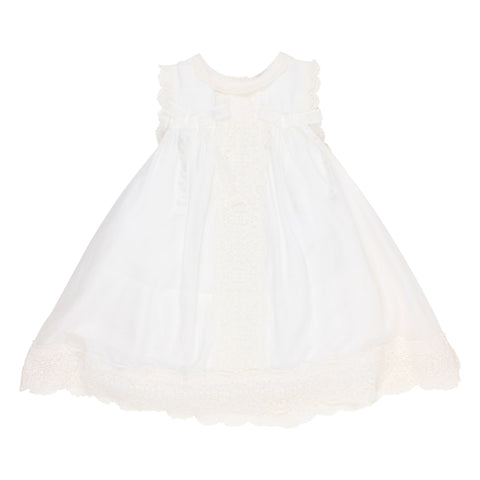 Biscotti All Dolled Up Girl's Ruffled Netting Dress in White