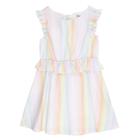 Rock Your Baby Unicorn Lullaby S/S Waisted Dress (Size 3-8)