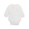 Bebe Penny Collared Bodysuit in Cloud (NB-2)