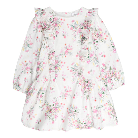 Bebe Amelie Floral Overlay Bodysuit (Size NB-0)