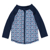Bebe Jayce Zip Front Geo Rash Vest (Size 00-2)