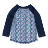 Bebe Jayce Zip Front Geo Rash Vest (Size 00-2)