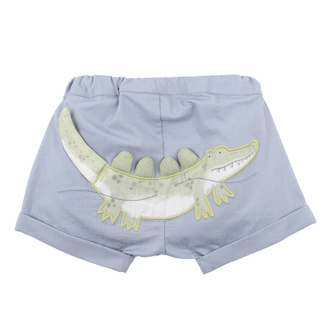 Bebe Harry Textured Shorts in Pale Blue (Size 000-7Y)