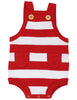 Korango Red/White Stripe Chirpy Bird Knit Sunsuit