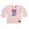 Rock Your Baby Pretty Kitty L/S T-Shirt - Pink
