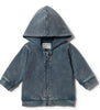 Wilson & Frenchy Hooded Jacket- Steel Blue