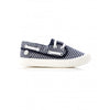 Walnut Classic Boatie Stripe Navy/ White