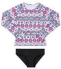 Seafolly Aztec Folk L/S Surf Set - Multi (Size 8-14)