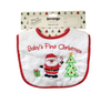 Korango 1st Chirstmas Bib - White/Red