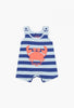 Boboli Crab Romper-Blue