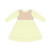 Korango Natural Class Full Smocked Twill Dress - Ivory (Size NB-2Y)