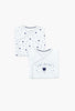 Boboli 2 x Short Sleeve Crown Bodysuits
