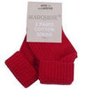 Marquise 2 Pack Red Knitted Socks - Sweet Thing Baby & Childrens Wear