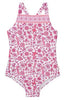 Seafolly Bohemian Jardin tank one piece - white/pink birds (Size 0-7)