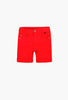 Boboli Boys Stretch Twill Shorts- Coral