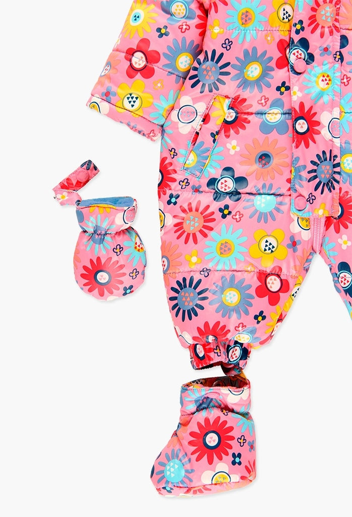 Boboli Technical Fabric Babygrow for Baby Girl  (Size 3M-12M)
